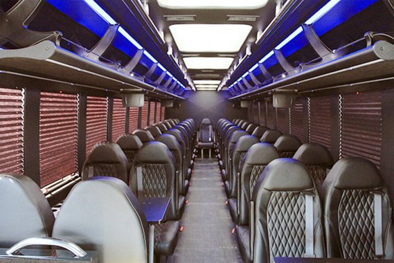 Interior 45-50 Passenger Motor Coach Buses